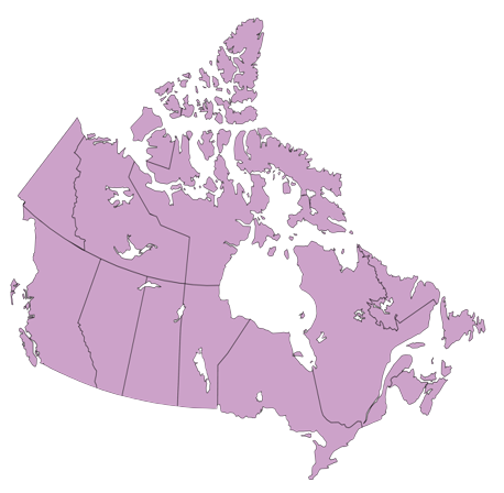 wheretobuy Canada map